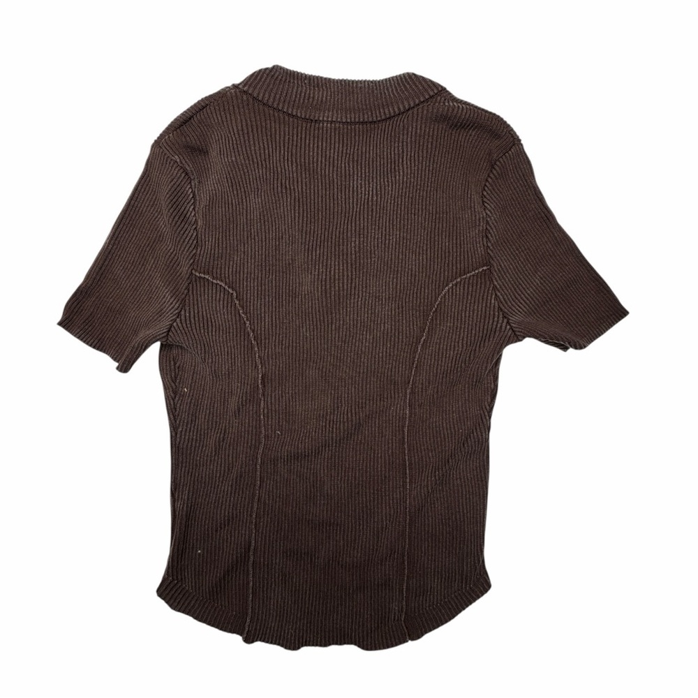 Prada Short Sleeve Top with Gold Zip size 40 equivalent to a 4 - Picture 8 of 10